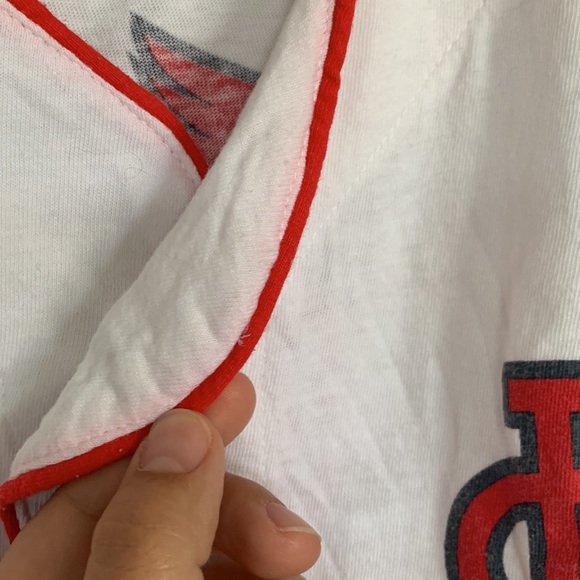 St. Louis Cardinals white jersey 100% cotton size Large button up. - Picture 5 of 7